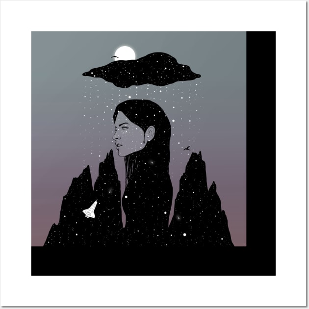 If My Dark Cloud Were Full of Stars Wall Art by normanduenas